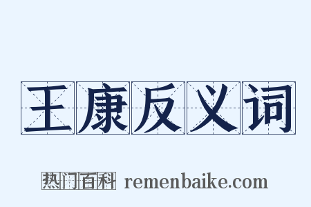 王康反义词是什么意思的图片